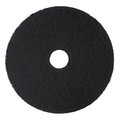 3M Low-Speed High Productivity Floor Pads 7300, 18in Diameter, Black, PK5 7300